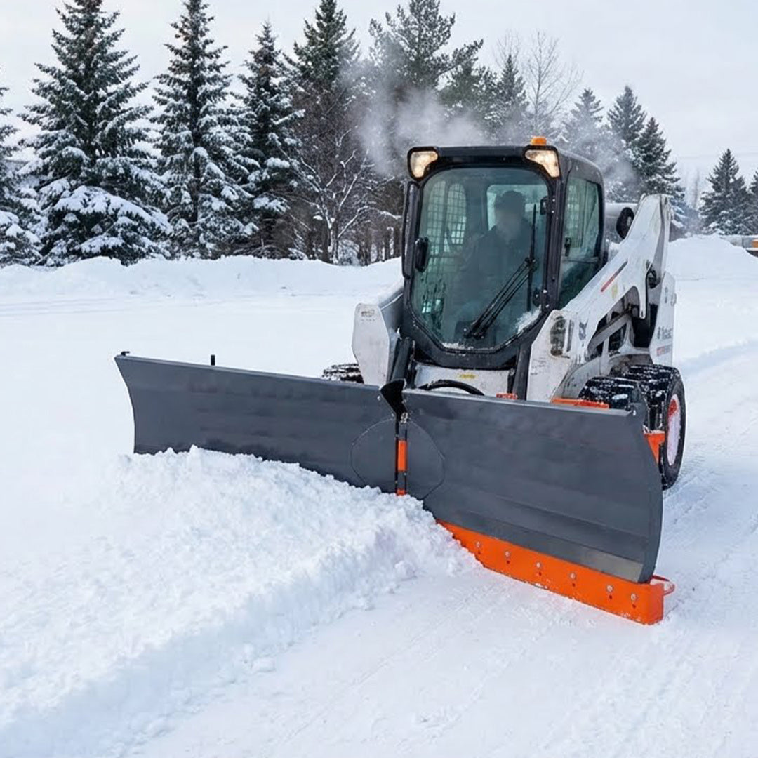 10’ U/V Angle Blade Snowplow, Metal Edges, 6 Positions, Accumulator & Solenoid Valve, 40-90 HP Tractors, TMG-SP10X