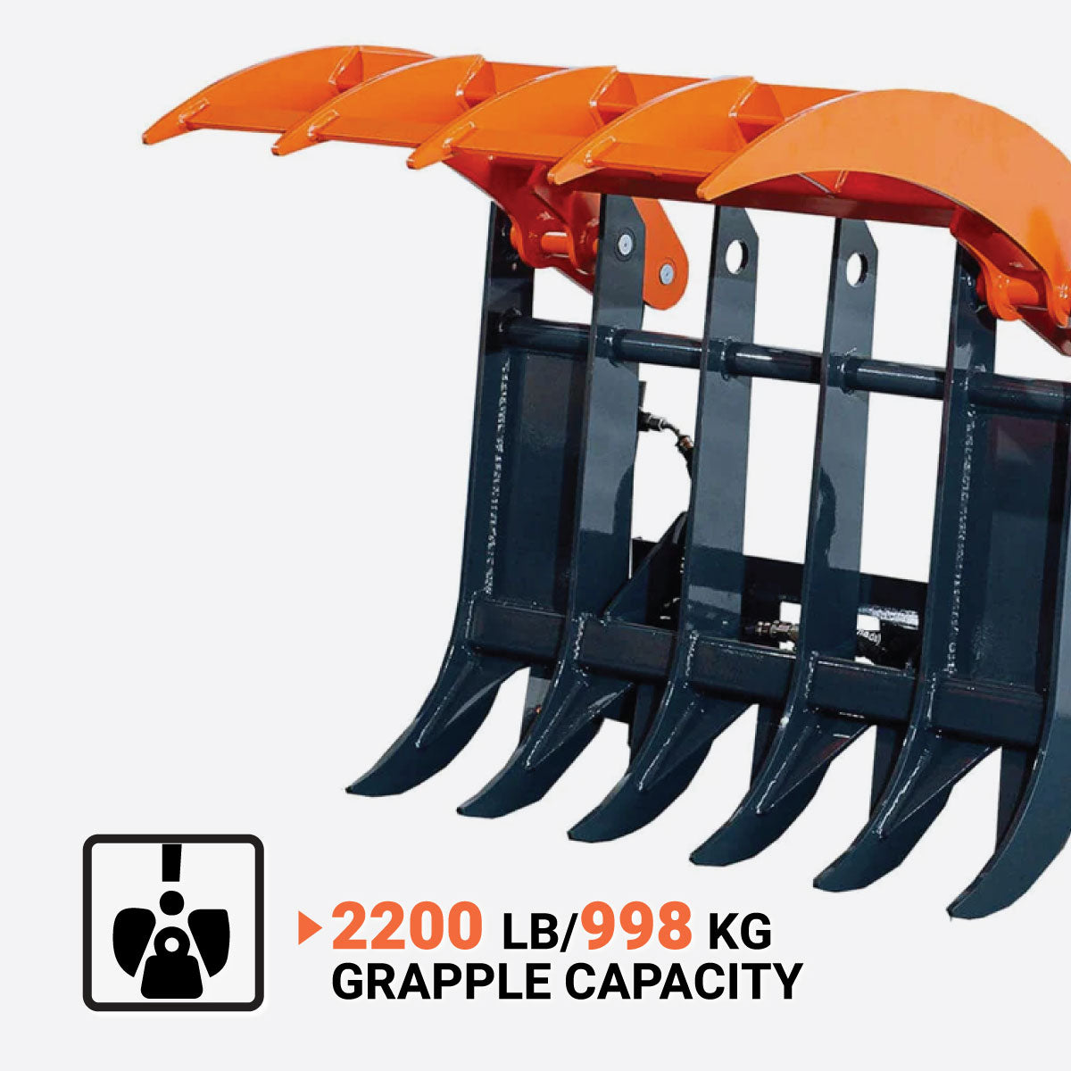 「りよ」Gratte Mini Skid Steer Root Rake Grapple, 35