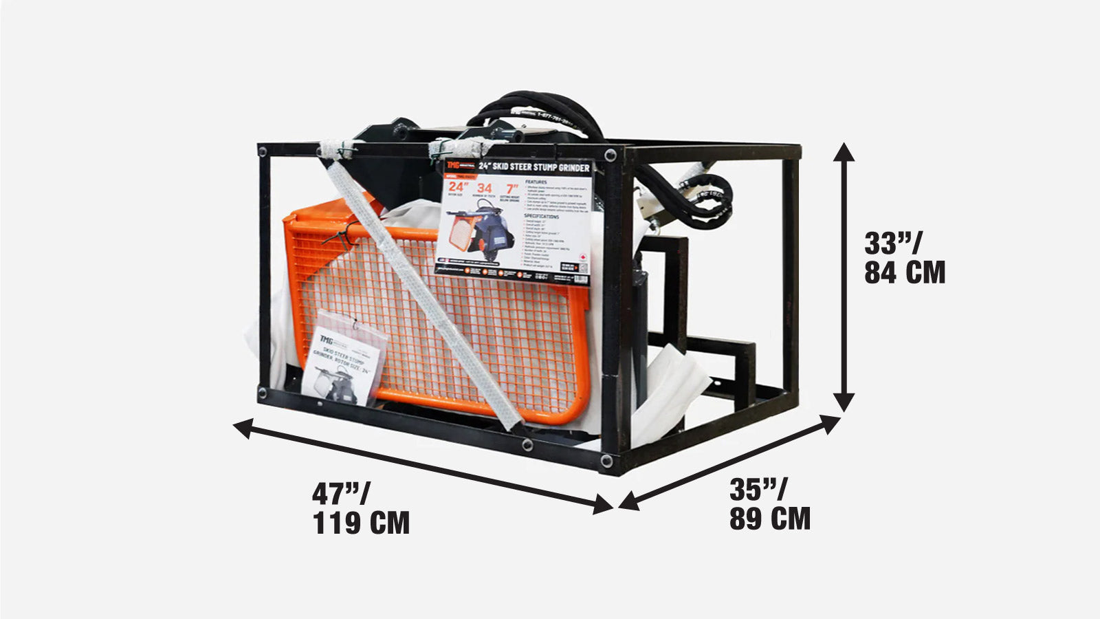 Skid Steer Stump Grinder, 24