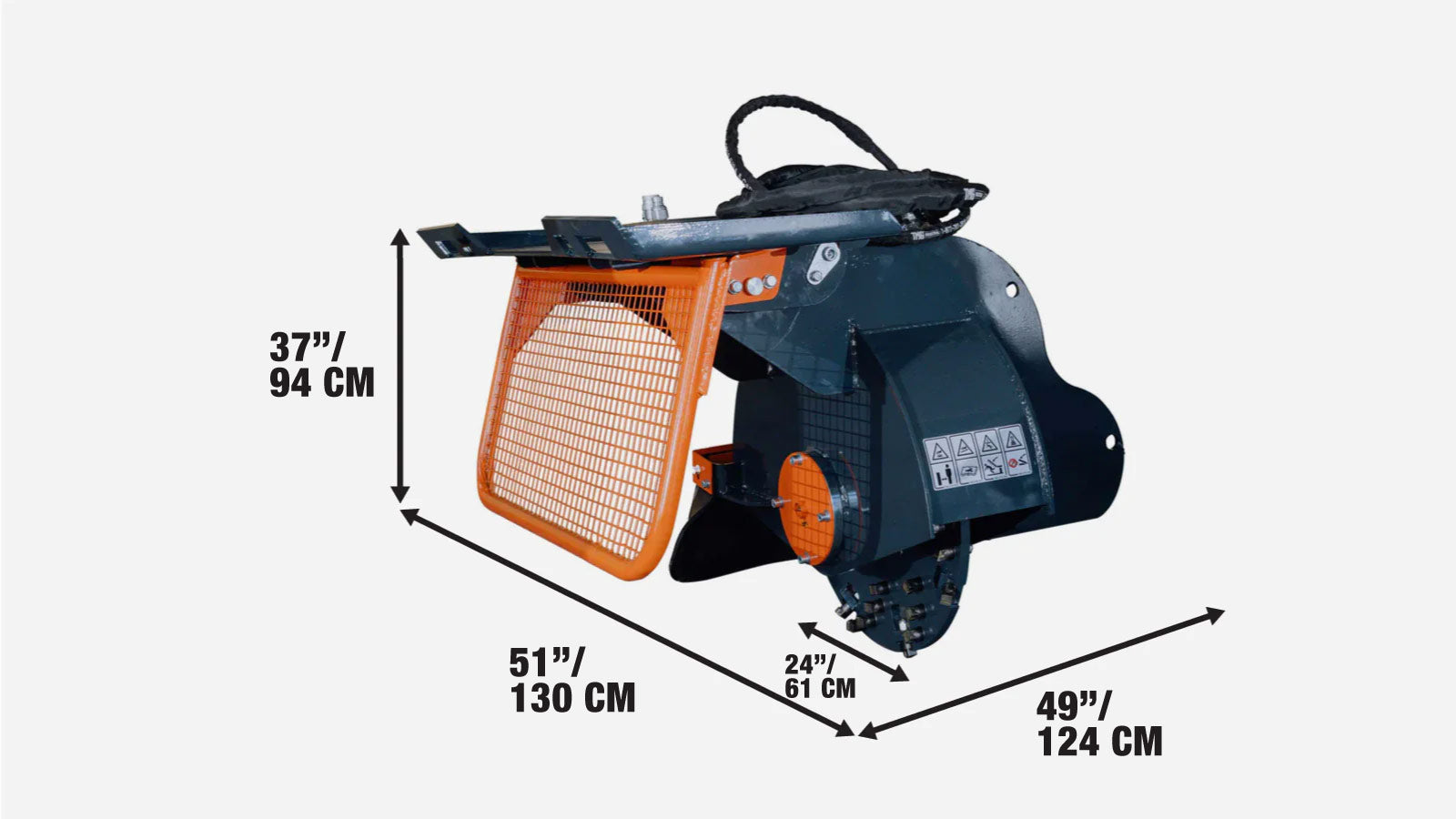 Skid Steer Stump Grinder, 24