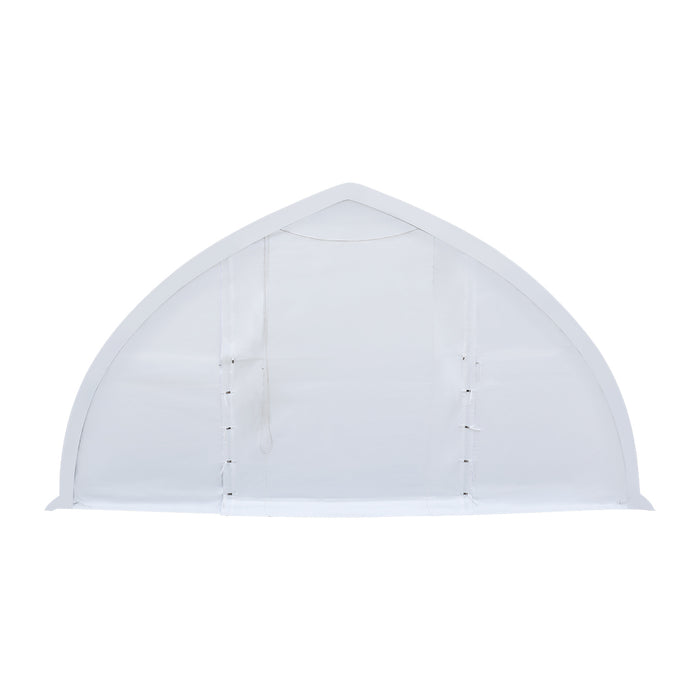 30' x 60' Peak Ceiling Storage Shelter with Heavy Duty 11 oz PE Cover & Drive Through Doors, TMG-ST3062E (Previously ST3060E)