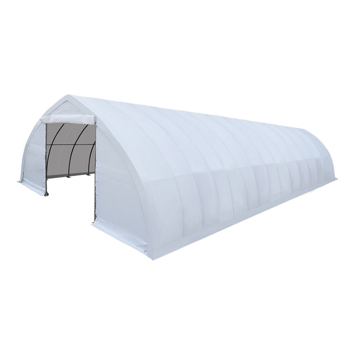 30' x 60' Peak Ceiling Storage Shelter with Heavy Duty 11 oz PE Cover & Drive Through Doors, TMG-ST3062E (Previously ST3060E)