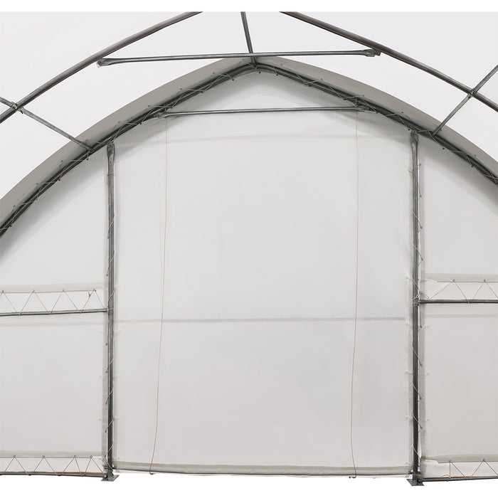 30' x 60' Peak Ceiling Storage Shelter with Heavy Duty 11 oz PE Cover & Drive Through Doors, TMG-ST3062E (Previously ST3060E)
