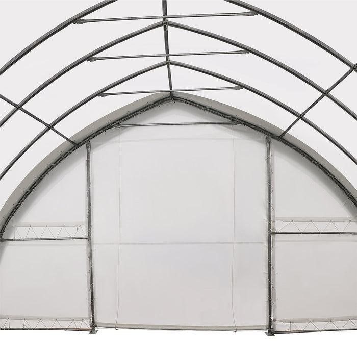 30' x 60' Peak Ceiling Storage Shelter with Heavy Duty 11 oz PE Cover & Drive Through Doors, TMG-ST3062E (Previously ST3060E)