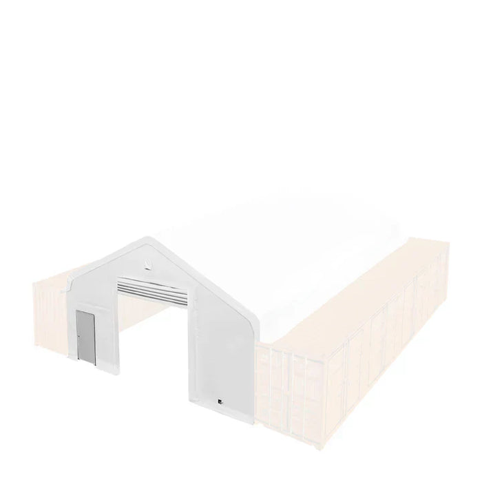 TMG Industrial Front End Wall Kit, Compatible with TMG-ST30 series container shelters installed with the high cube containers (9’6”), TMG-ST30FW9V