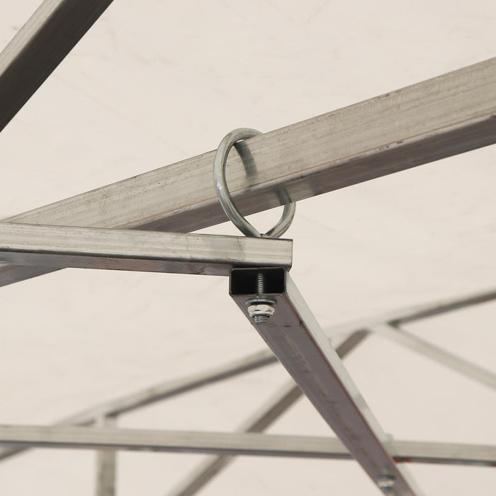 20' x 30' Retractable Mobile Shelter, 9'10" Clearance, 6" Nylon Caster, 17 oz PVC Cover, TMG-STM2030