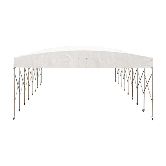 30' x 40' Retractable Mobile Shelter, 13' Clearance, 6" Nylon Casters, 17 oz PVC Cover, TMG-STM3040