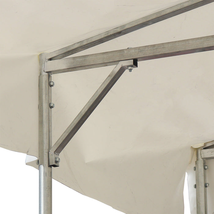 30' x 40' Retractable Mobile Shelter, 13' Clearance, 6" Nylon Casters, 17 oz PVC Cover, TMG-STM3040