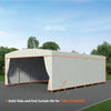 Solid Side and End Curtain Kit for TMG-STM3040, 17 oz PVC, (Shelter Not Included) TMG-STM3040-SC