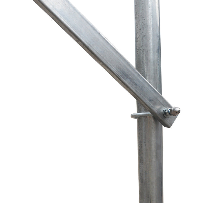 30' x 50' Retractable Mobile Shelter, 13' Clearance, 6" Nylon Casters, 17 oz PVC Cover, TMG-STM3050