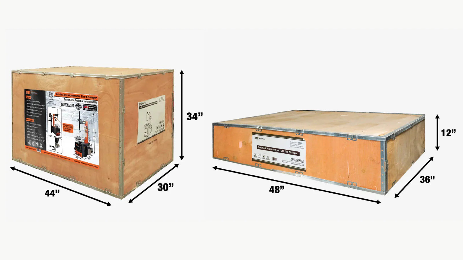 Semi Automatic Tire Changer with Pneumatic Assist Arm, 12