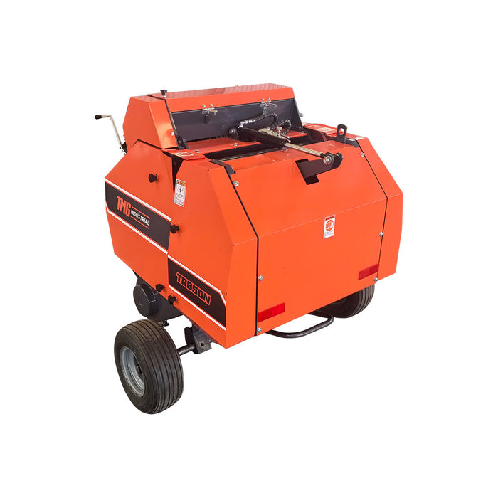 20" x 27" Round Hay Baler, Net Wrap, 3-Point Hitch, Category 1, PTO Shaft Included, 15-50 HP Tractor, TMG-TRB50N