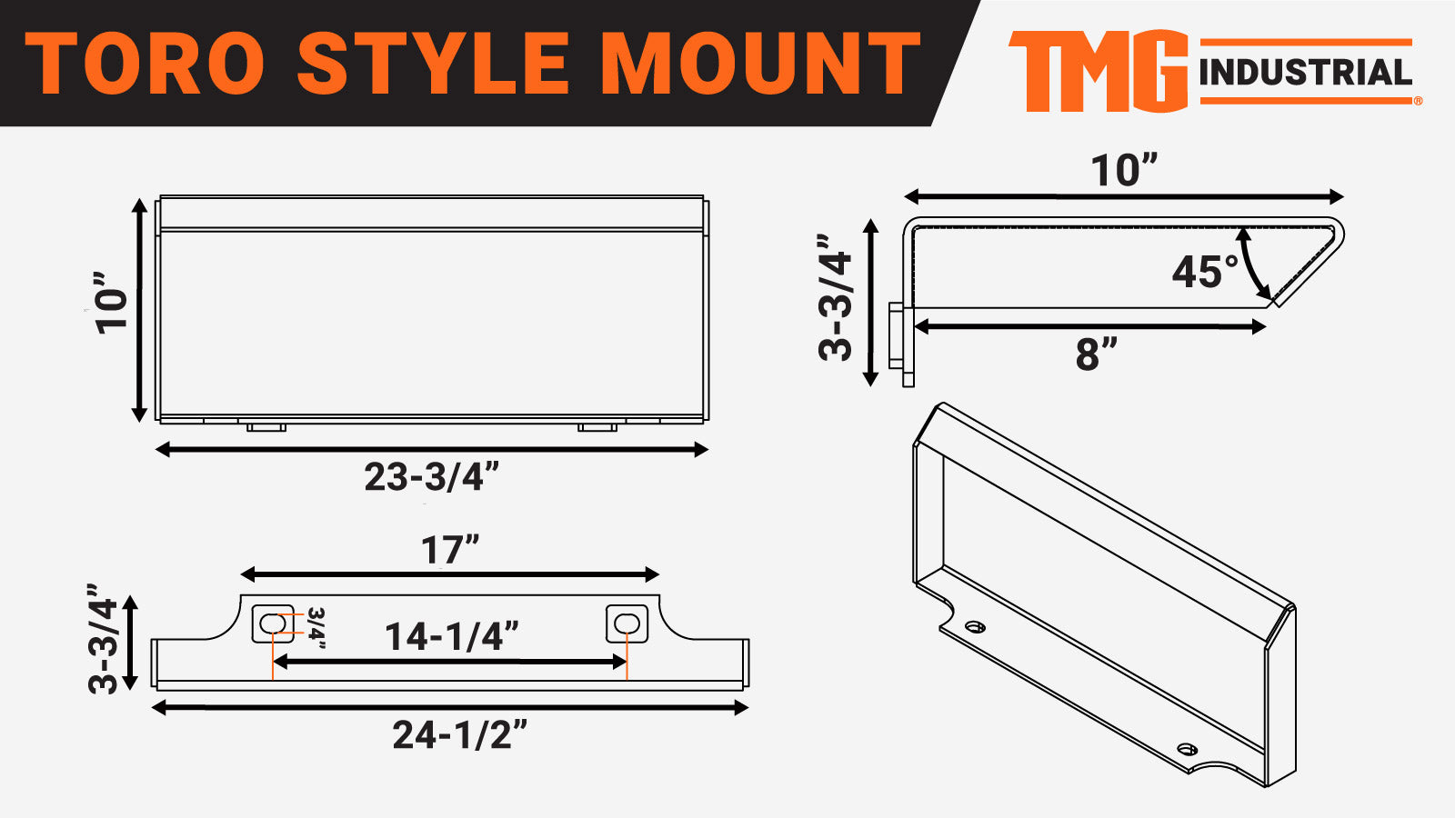TMG Industrial Mini Skid Steer Root Rake Grapple, 35” Working Width, 2200-lb Capacity, Toro Style Mount Plate, TMG-SRG35-description-image