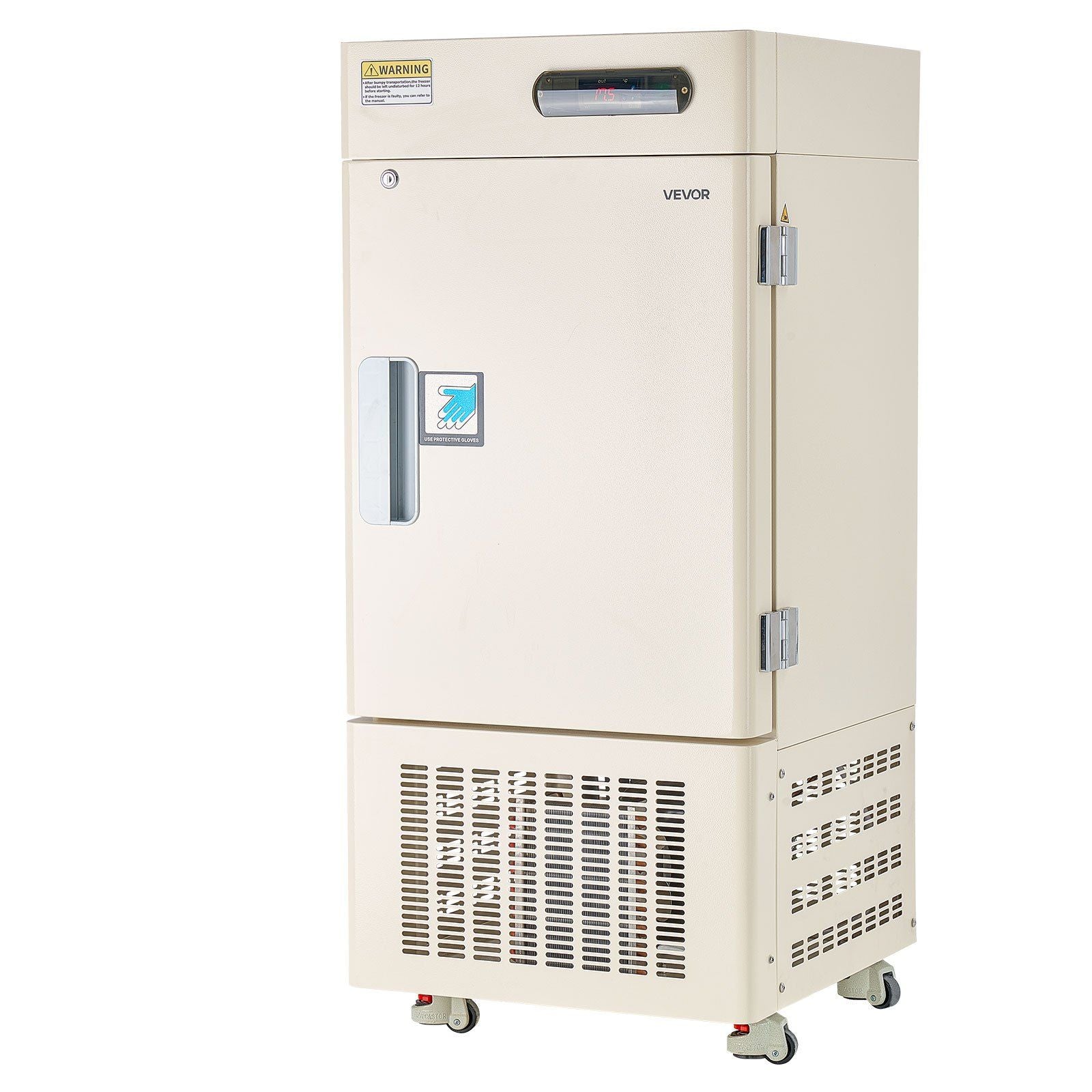 28L Ultra Low Temperature Lab Freezer, −40°F to −123°F Adjustable Temperature Range, Compact Stainless Steel Design, DOBA-LF28-shipping-info-image