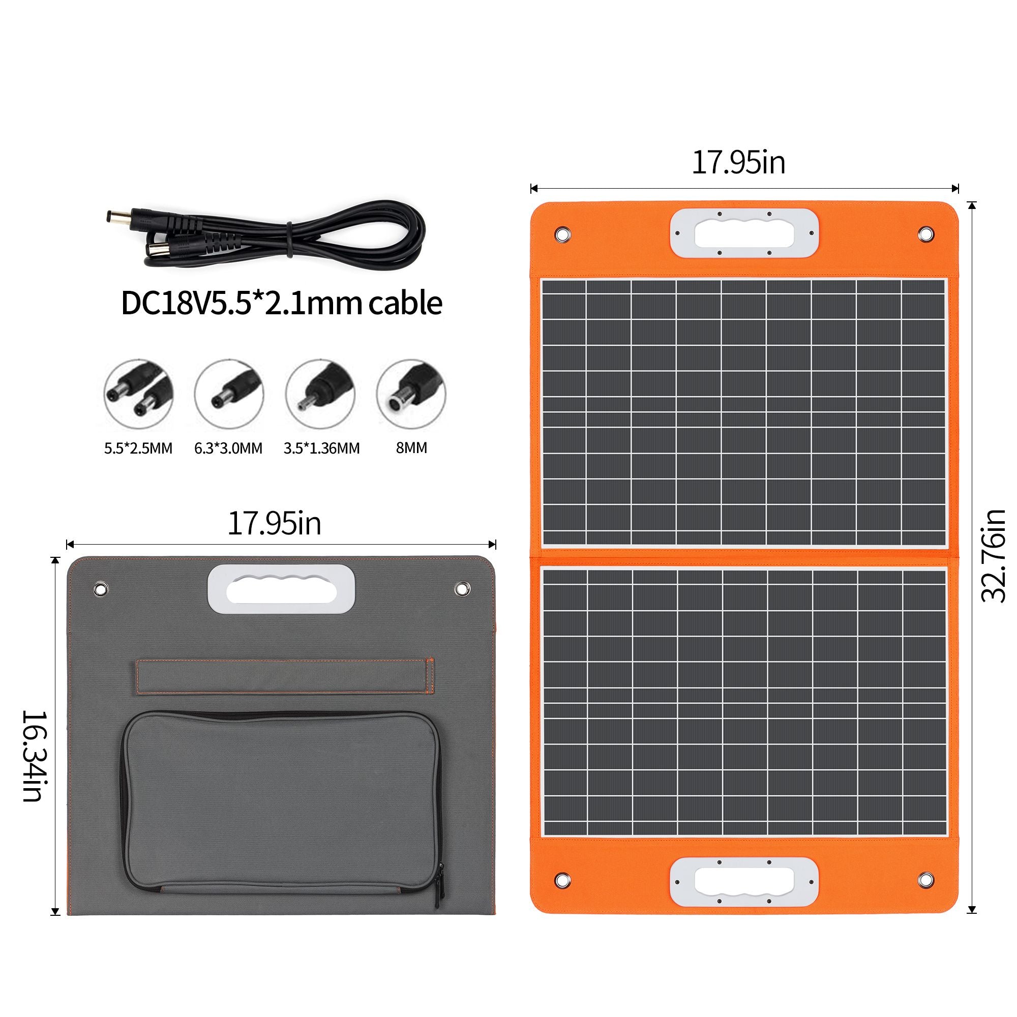 300W Portable Power Station with 60W Solar Panel, LiFePO4 Generator, FlashFish, DOBA-PS300-specifications-image