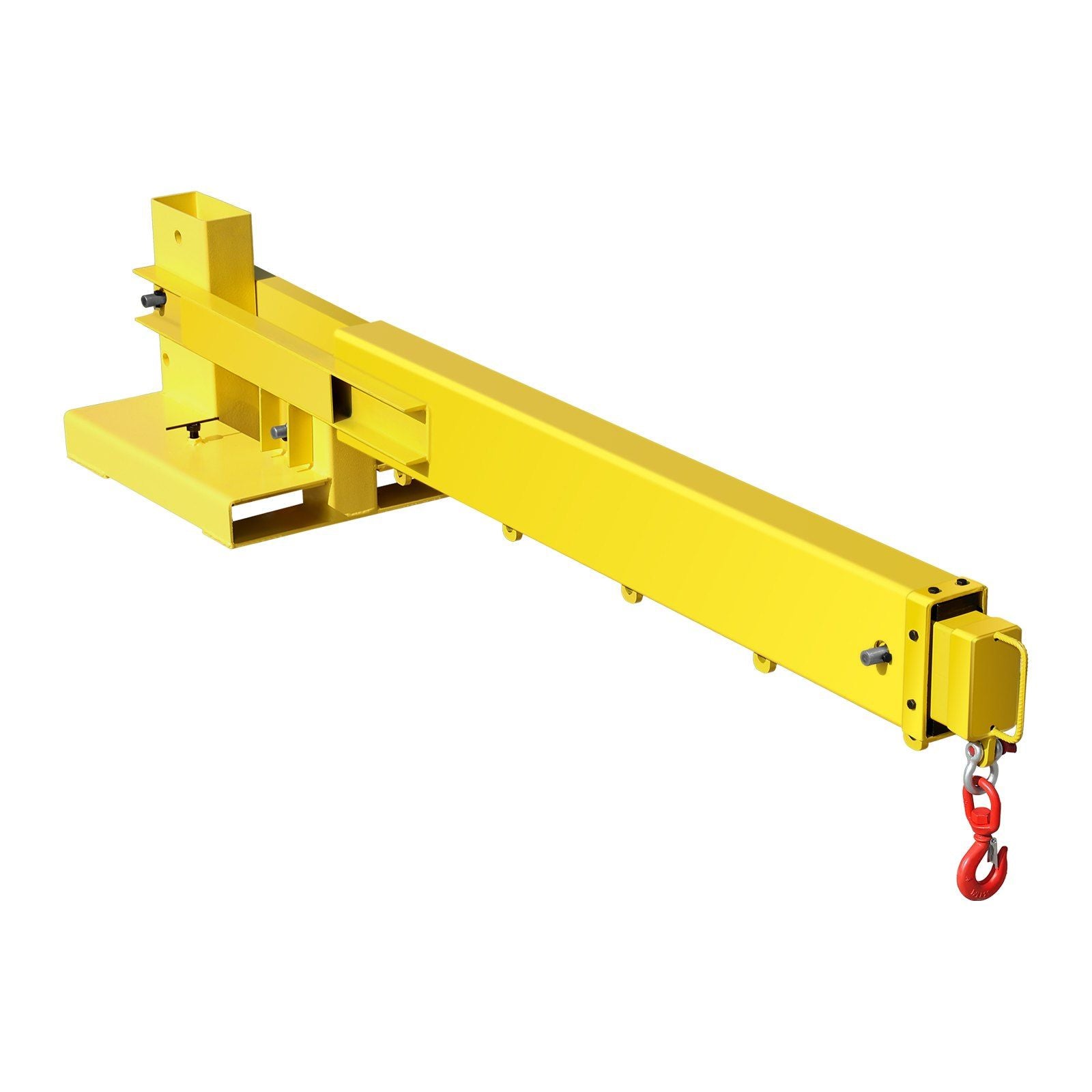 6000 lbs Adjustable Forklift Jib Boom Crane, Mobile Forklift Crane with 2 Hooks, Heavy-Duty Lifting Attachment, DOBA-FJ6000-shipping-info-image