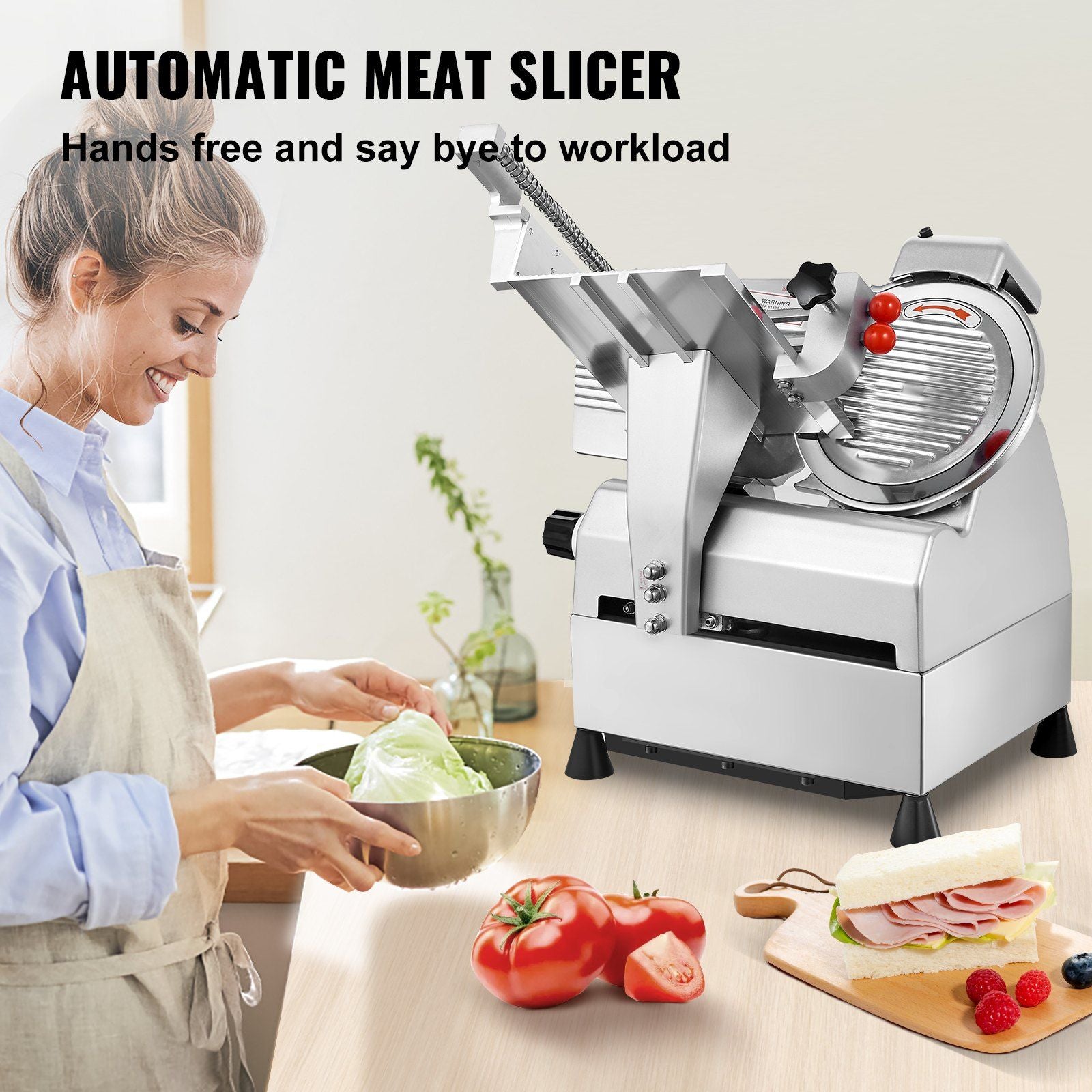 540W Automatic Meat Slicer, 10