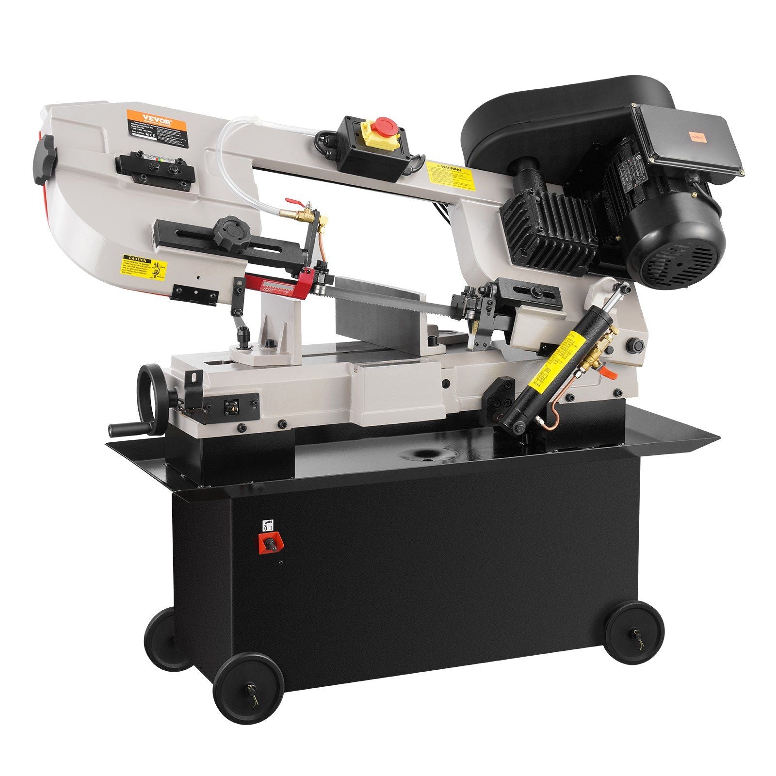 VEVOR Metal Horizontal Band Saw, 7 x 12 in Rectangular Cutting Capacity, 110/220V Metal Vertical Cutting Bandsaw with 1.1 kW Motor, 0-45° Angle Adjustment, Variable Speed, for Metal, Wood, and Plastic-shipping-info-image
