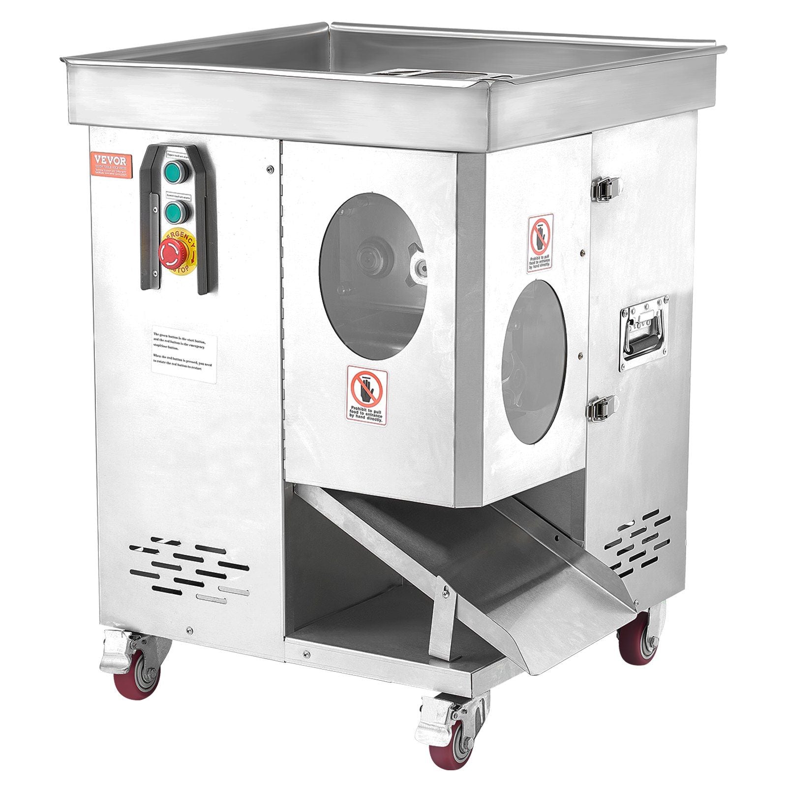 1100W Meat Cutter Machine, 1102 lb/h Capacity, 5 mm Stainless Steel Blades, Commercial Electric Meat Slicer, DOBA-MC1100-shipping-info-image