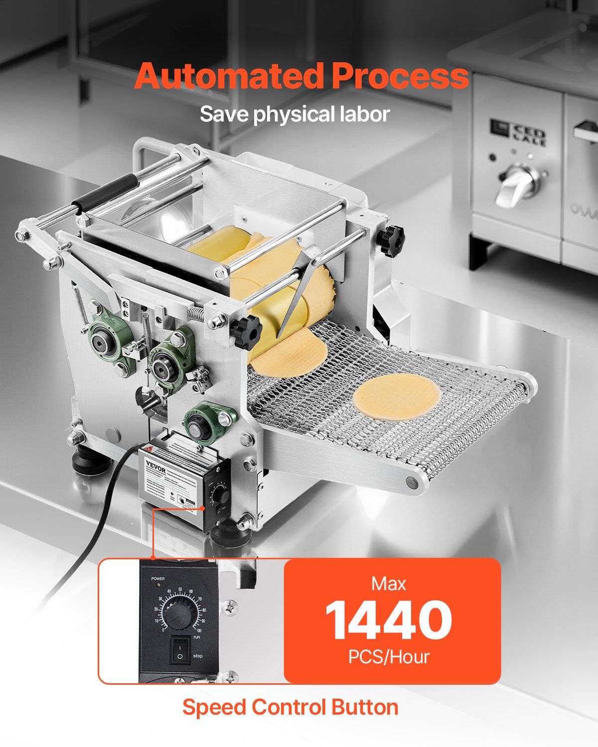 Electric Tortilla Maker, Automatic Corn Tortilla Machine, Dual Size 4