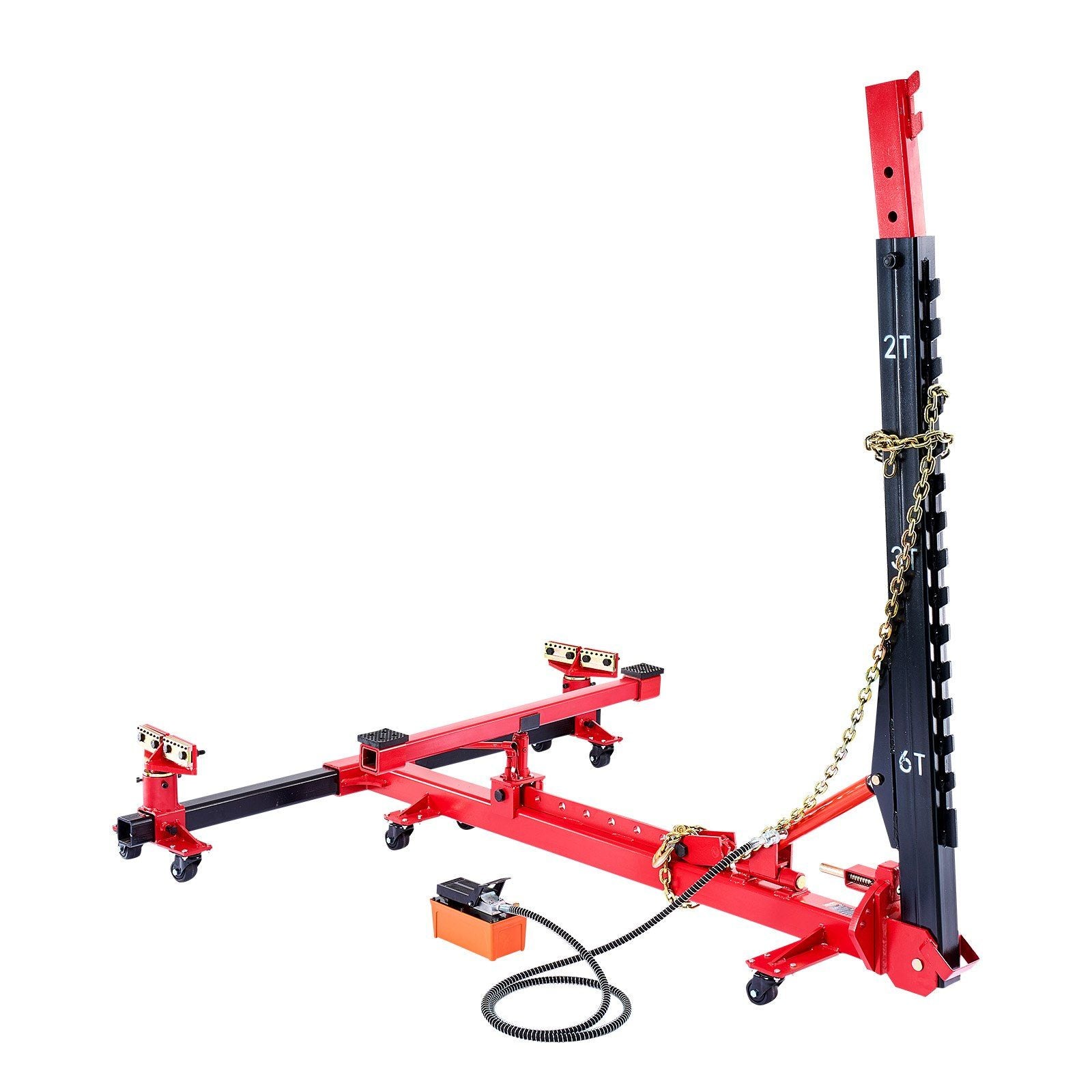 6T Auto Body Frame Puller Straightener, 3T Airbag Jack with 6000 PSI Hydraulic Foot Pump, Includes 16 Straightening Tools for Car/SUV/Pickup Repair, DOBA-FP6T-shipping-info-image