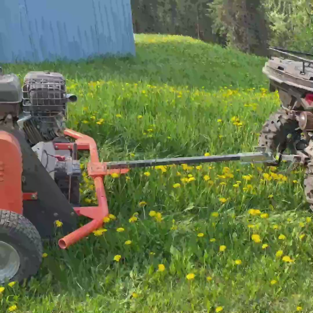 TMG Industrial 48” ATV TowBehind Offset Flail Mower, Briggs & Stratto