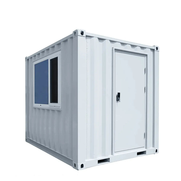 10’ Custom Built Steel Container Office, 57 Sq-Ft Working Area, 3 Ergo