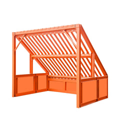 10' Heavy Duty Static Grizzly Rock Screen, Adjustable Bolt-On Deck Bars, 4