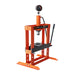 TMG Industrial 10 Ton Capacity Hydraulic Shop Press, Long Lever Manual Operation, 3 Bed Height Positions, TMG-ASP10