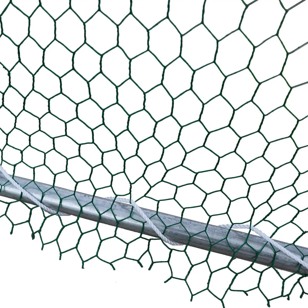 TMG Industrial 10’ x 40’ Wire Mesh Chicken Run Shelter Coop, Galvanized Steel, 400 Sq-Ft, Lockable Gate, PVC Coated Mesh, TMG-CRS1040