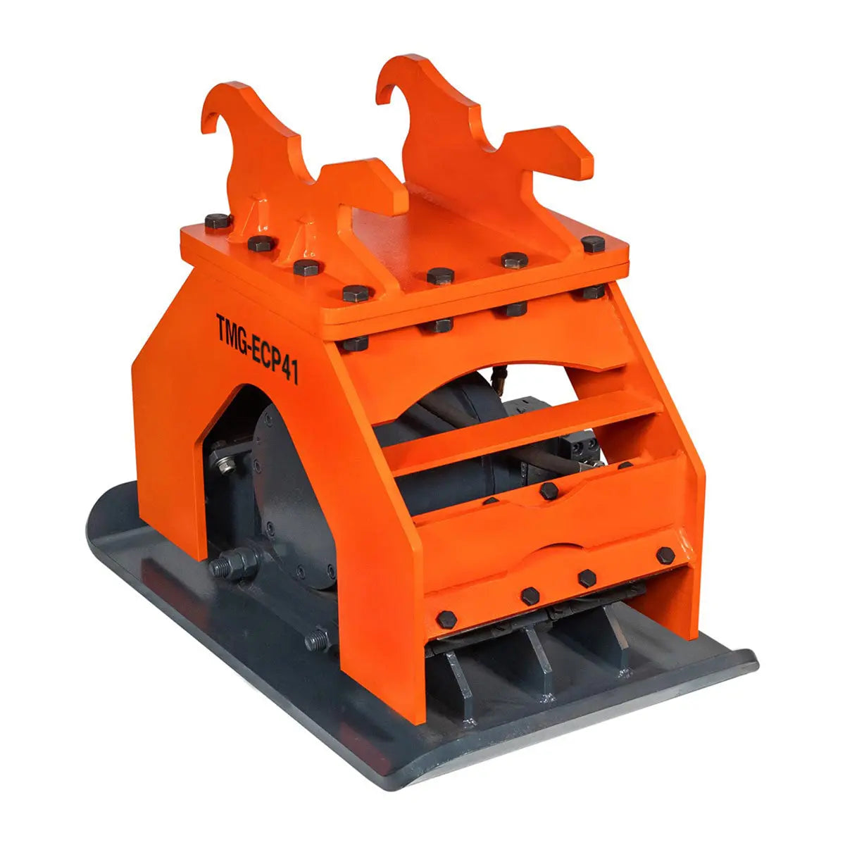 TMG Industrial 11,000-lbf Hydraulic Plate Compactor, 4-7 Ton Excavator Weight, 39” Compact Capacity, TMG-ECP41