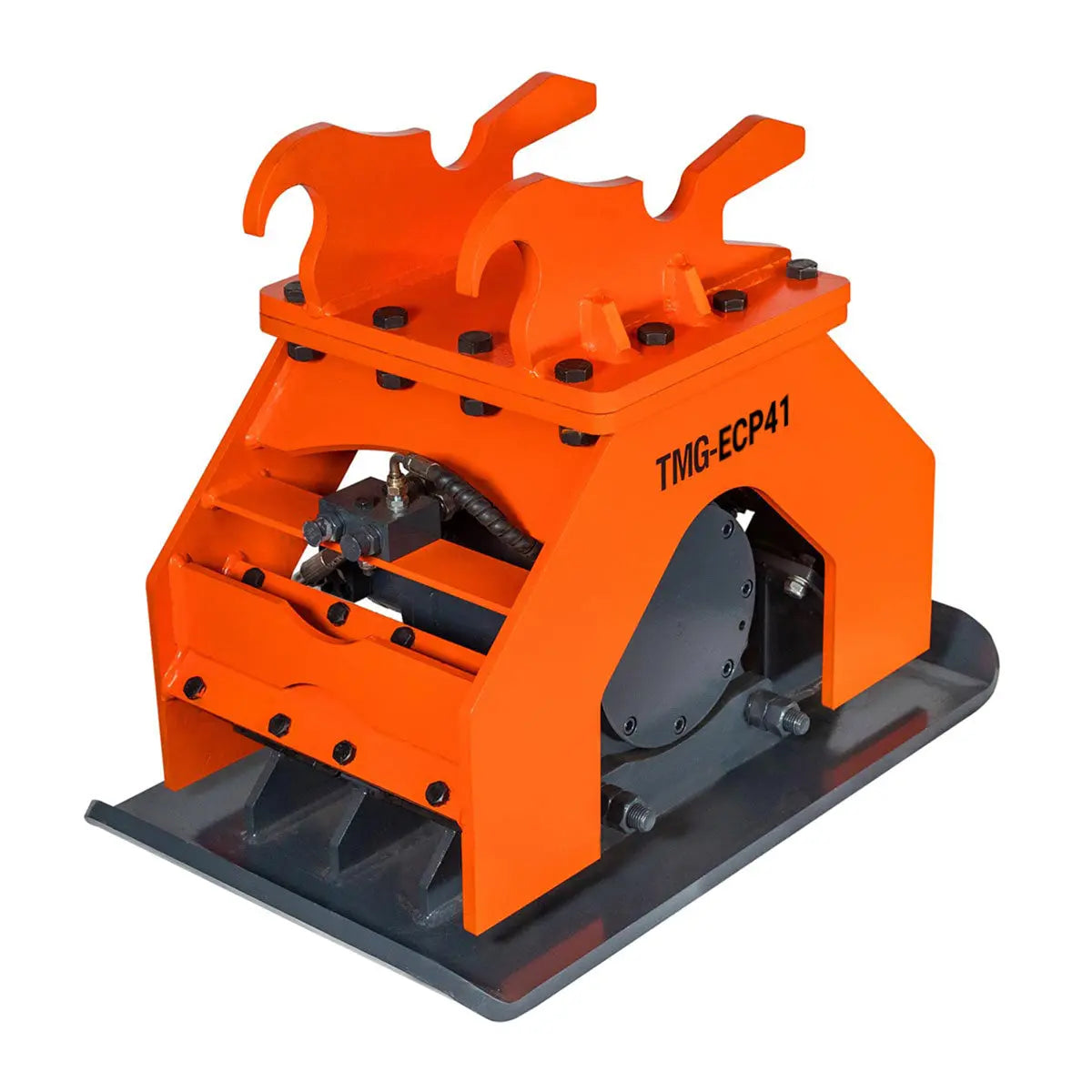 TMG Industrial 11,000-lbf Hydraulic Plate Compactor, 4-7 Ton Excavator Weight, 39” Compact Capacity, TMG-ECP41