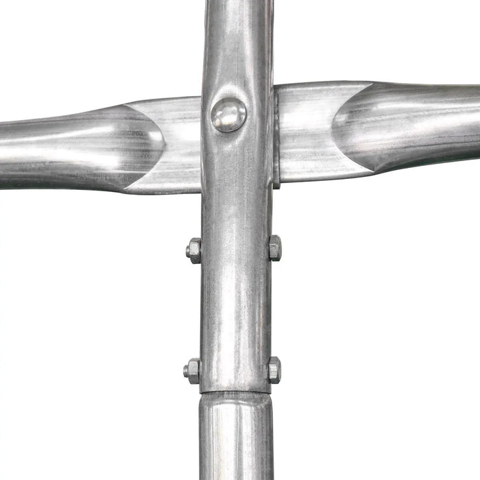 TMG Industrial 12’ x 30’ Car Shelter w/Rounded Roof & Heavy-Duty 11 OZ PE Fabric Cover, Galvanized Steel Frame, Fabric front roll-up door, TMG-ST1230R