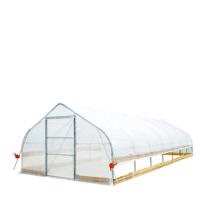 TMG 3.7 x 9 m Tunnel Greenhouse Grow Tent with 6 Mil Clear EVA Film, Roll-Up Sides