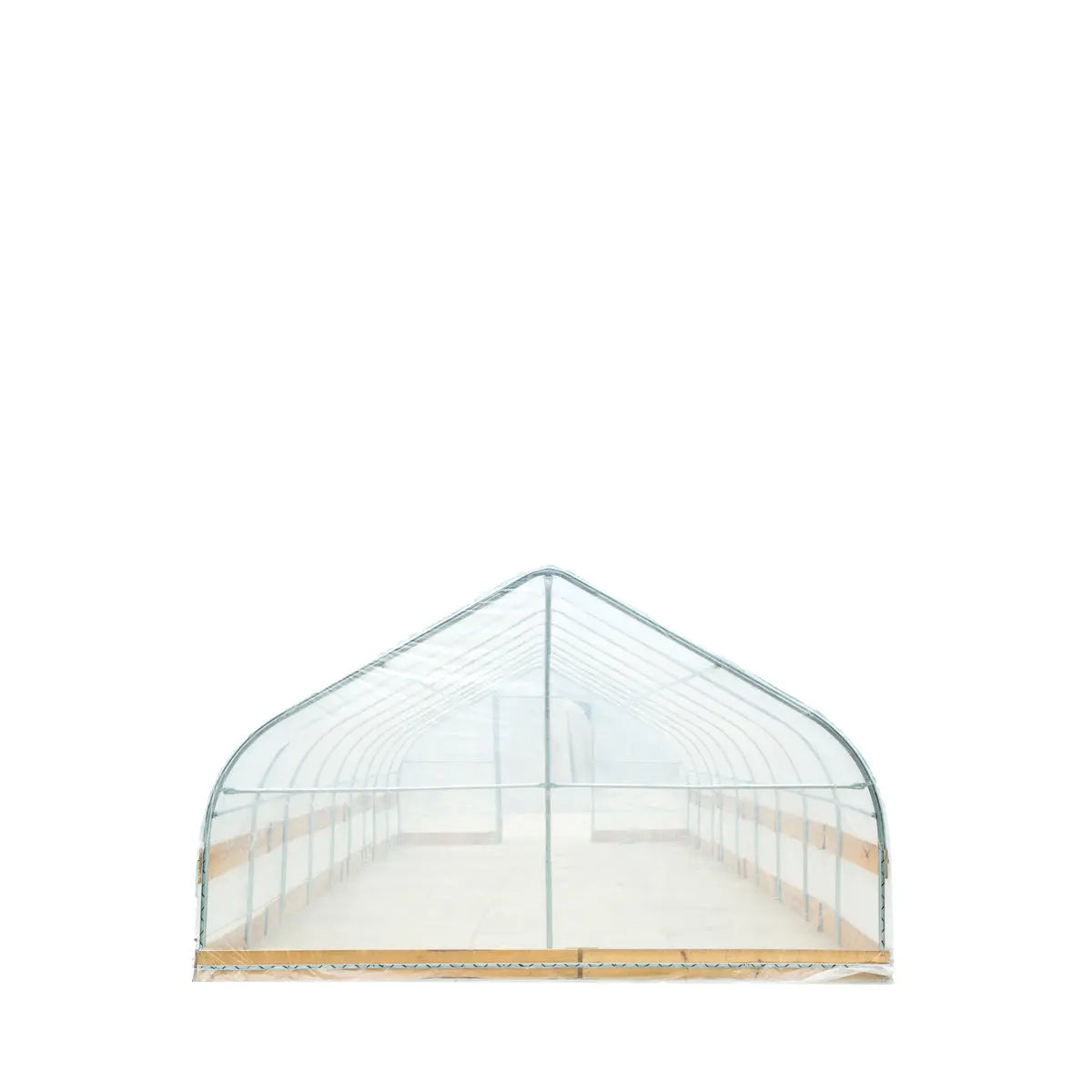TMG Industrial 12’ x 40’ Tunnel Greenhouse Grow Tent w/6 Mil Clear EVA Plastic Film, Cold Frame, Hand Crank Roll-Up Sides, Peak Ceiling Roof, TMG-GH1240