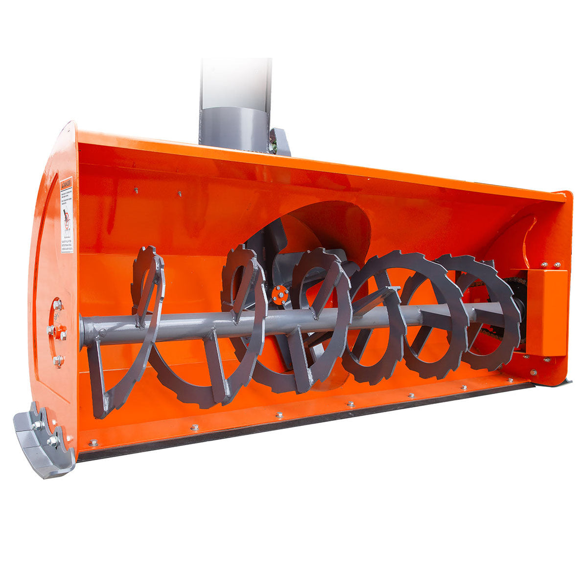 TMG Industrial 72” Skid Steer Snow Blower, 4575 HP Loader Required, 2