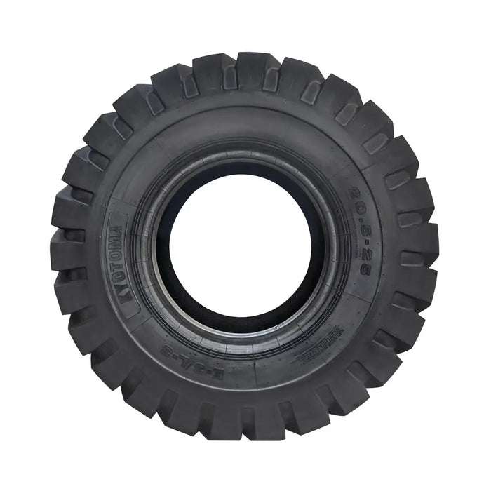 TMG Industrial 20-½” X 25” 20PR Wheel Loader Tire (E3/L3), Pneumatic Tubeless, 59” Outer Diameter, Wide Pattern Block Design, TMG-TR205