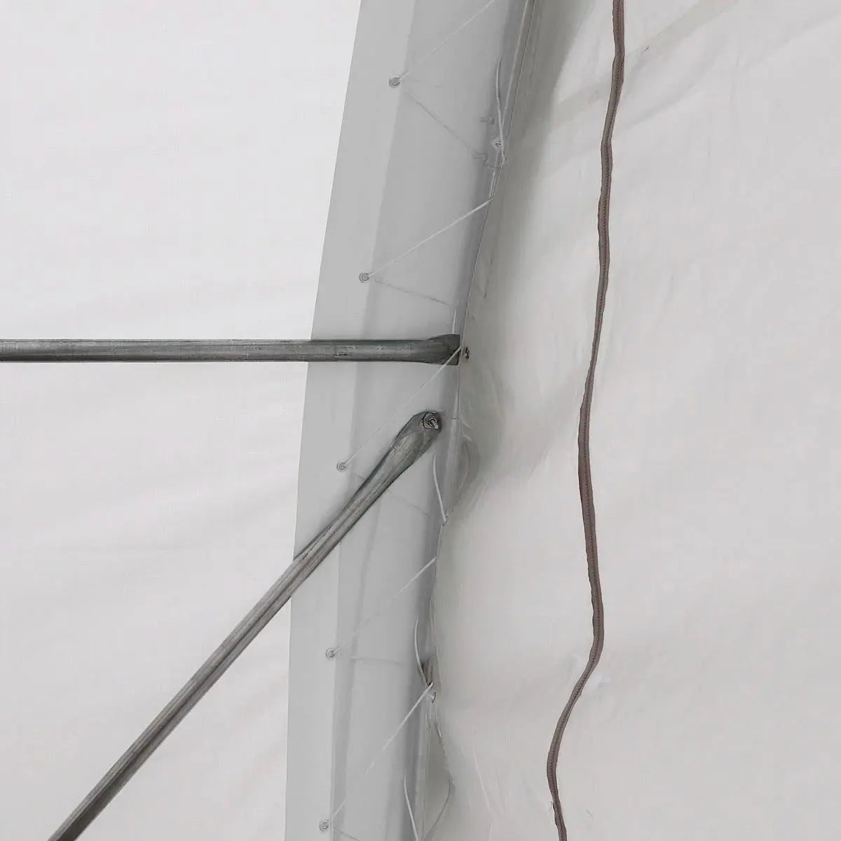 TMG Industrial 20' x 30' Arch Wall Peak Ceiling Storage Shelter with Heavy Duty 11 oz PE Cover & Drive Through Doors, TMG-ST2031P (Previously ST2030P)