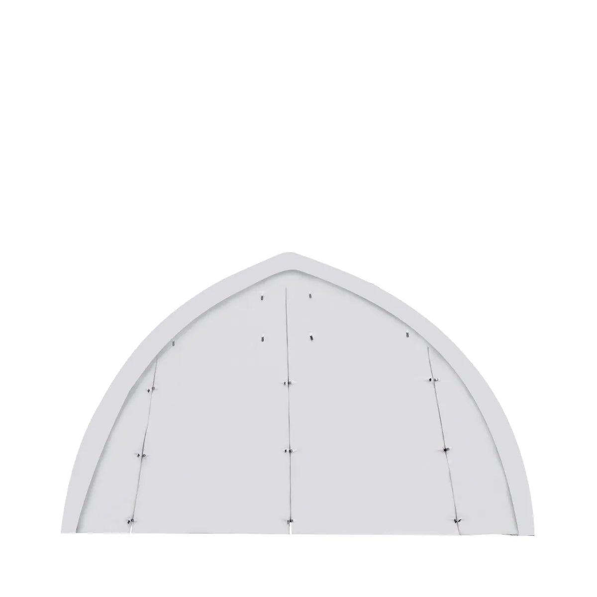 TMG Industrial 20' x 30' Arch Wall Peak Ceiling Storage Shelter with Heavy Duty 17 oz PVC Cover & Drive Through Doors, TMG-ST2031PV(Previously ST2030PV)