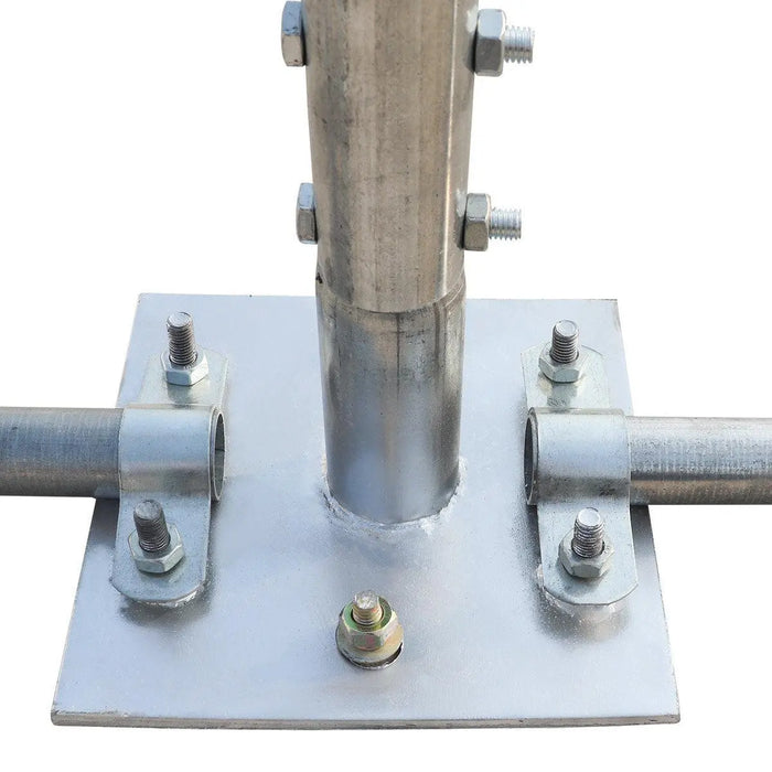 TMG Industrial 20' x 30' Straight Wall Peak Ceiling Storage Shelter with Heavy Duty 17 oz PVC Cover & Drive Through Door, TMG-ST2031V (Previously ST2030V)