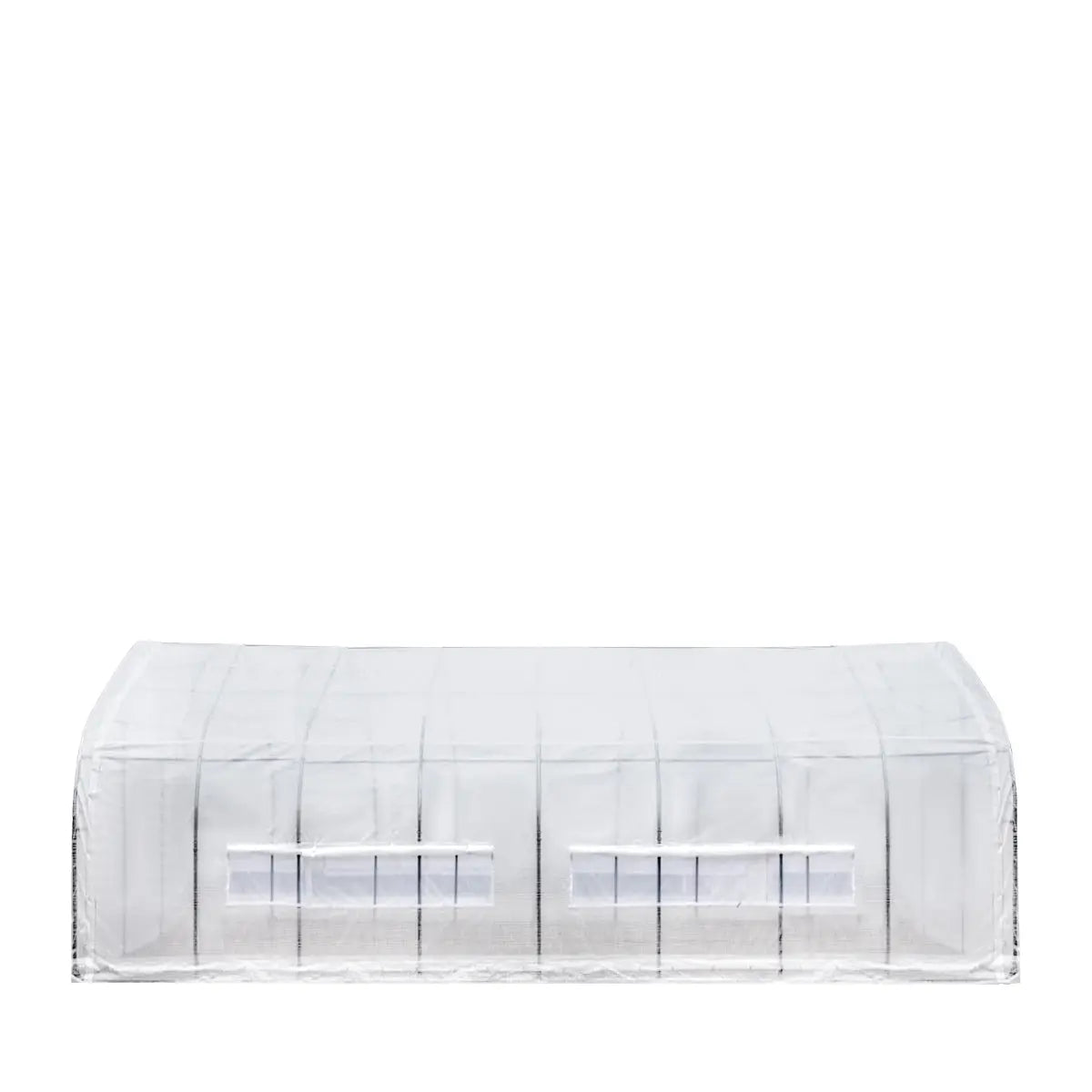 TMG Industrial 20’ x 40’ Tunnel Greenhouse Grow Tent w/12 Mil Ripstop Leno Mesh Cover, Cold Frame, Roll-up Windows, Peak Ceiling Roof, TMG-GH2040