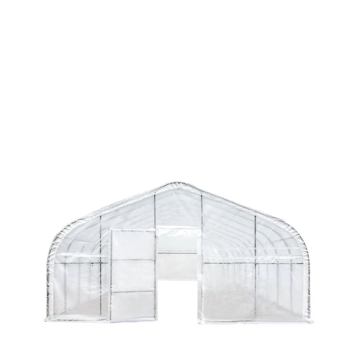 50 x 50 grow tent 20’ x 50’ Tunnel Greenhouse Grow Tent w/12 Mil Ripstop Leno Mesh Cover, Cold Frame, Roll-up Windows, Peak Ceiling Roof, TMG-GH2050