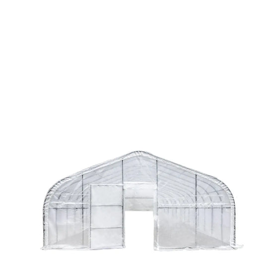 TMG Industrial 20' x 60' Tunnel Greenhouse Grow Tent w/12 Mil Ripstop Leno Mesh Cover, Cold Frame, Roll-up Windows, Peak Ceiling Roof, TMG-GH2060