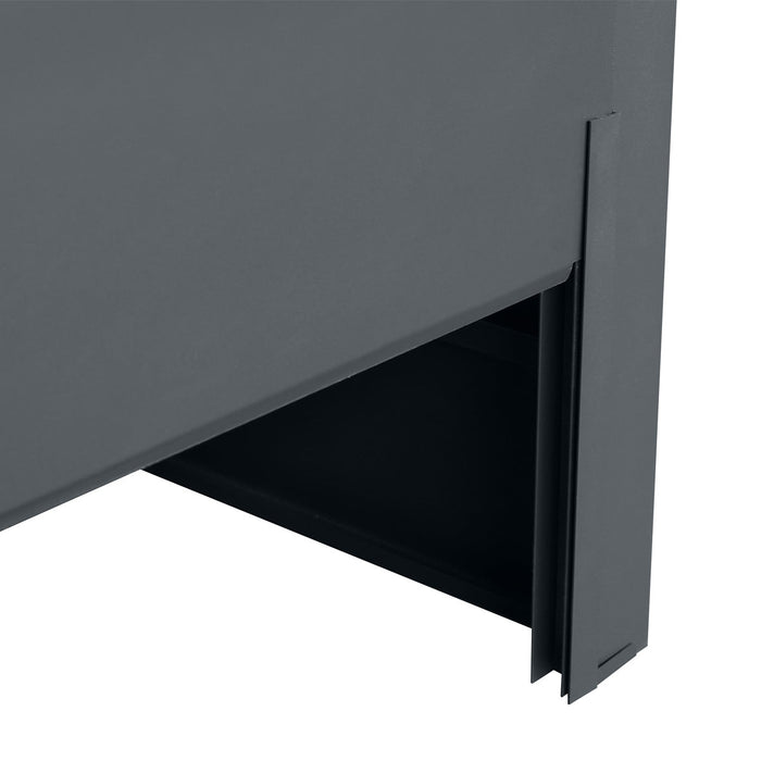 TMG Industrial 220 Gallon Stationary Composter, Galvanized/Powder Coated, TMG-MCP40