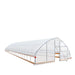 TMG Industrial 25’ x 100’ Tunnel Greenhouse Grow Tent w/6 Mil Clear EVA Plastic Film, Cold Frame, Hand Crank Roll-Up Sides, Peak Ceiling Roof, TMG-GH25100