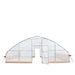 TMG Industrial 25’ x 25’ Tunnel Greenhouse Grow Tent w/6 Mil Clear EVA Plastic Film, Cold Frame, Hand Crank Roll-Up Sides, Peak Ceiling Roof, TMG-GH2525
