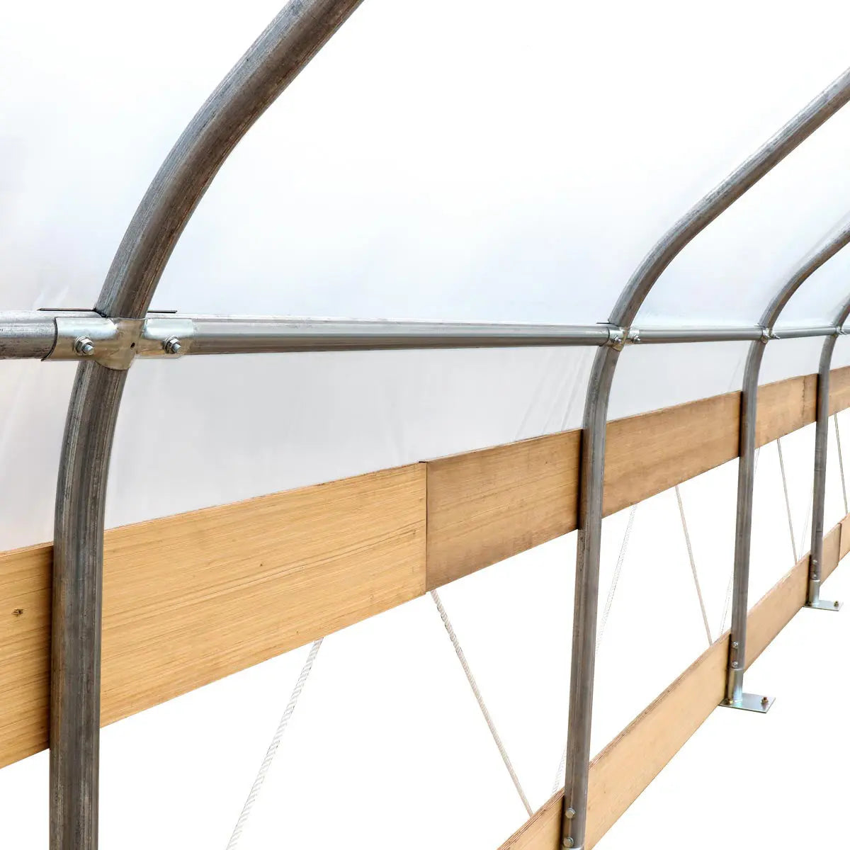 TMG Industrial 25’ x 60’ Tunnel Greenhouse Grow Tent w/6 Mil Clear EVA Plastic Film, Cold Frame, Hand Crank Roll-Up Sides, Peak Ceiling Roof, TMG-GH2560