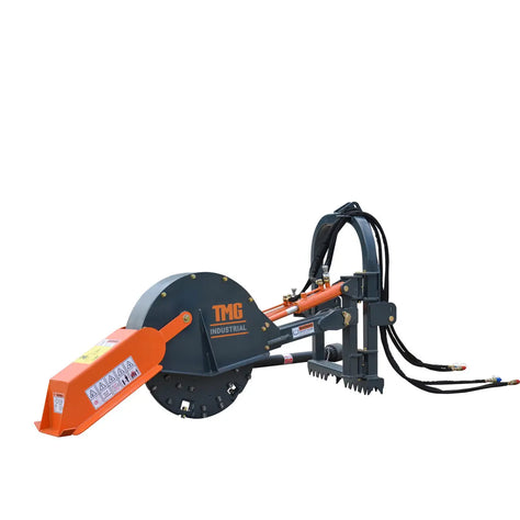 TMG Industrial 26” 3-Point Hitch Stump Grinder, Category 1 & 2 Hookup, Driveline Shaft Included, 30-50 HP Tractor, TMG-TSG26