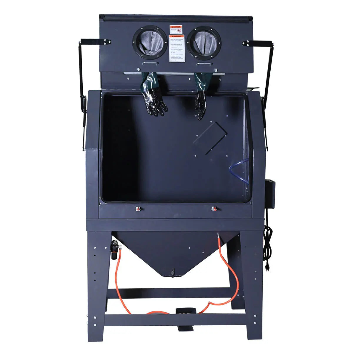 TMG 265 Gal Commercial Sandblaster Cabinet with Vacuum Filter & Window