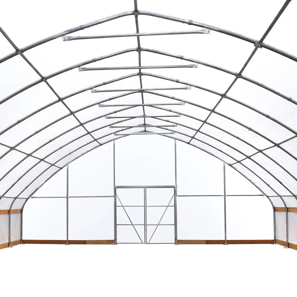TMG Industrial 30’ x 40’ Tunnel Greenhouse Grow Tent w/6 Mil Clear EVA Plastic Film, Cold Frame, Hand Crank Roll-Up Sides, Peak Ceiling Roof, TMG-GH3040